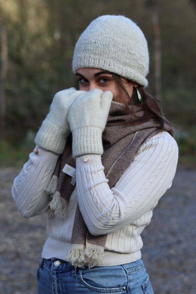 5 HAND-KNITTED HATS - TWOPLY