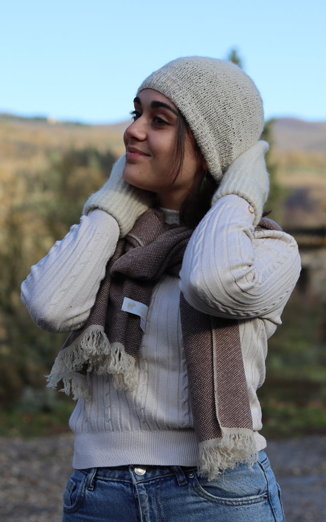 5 HAND-KNITTED HATS - TWOPLY