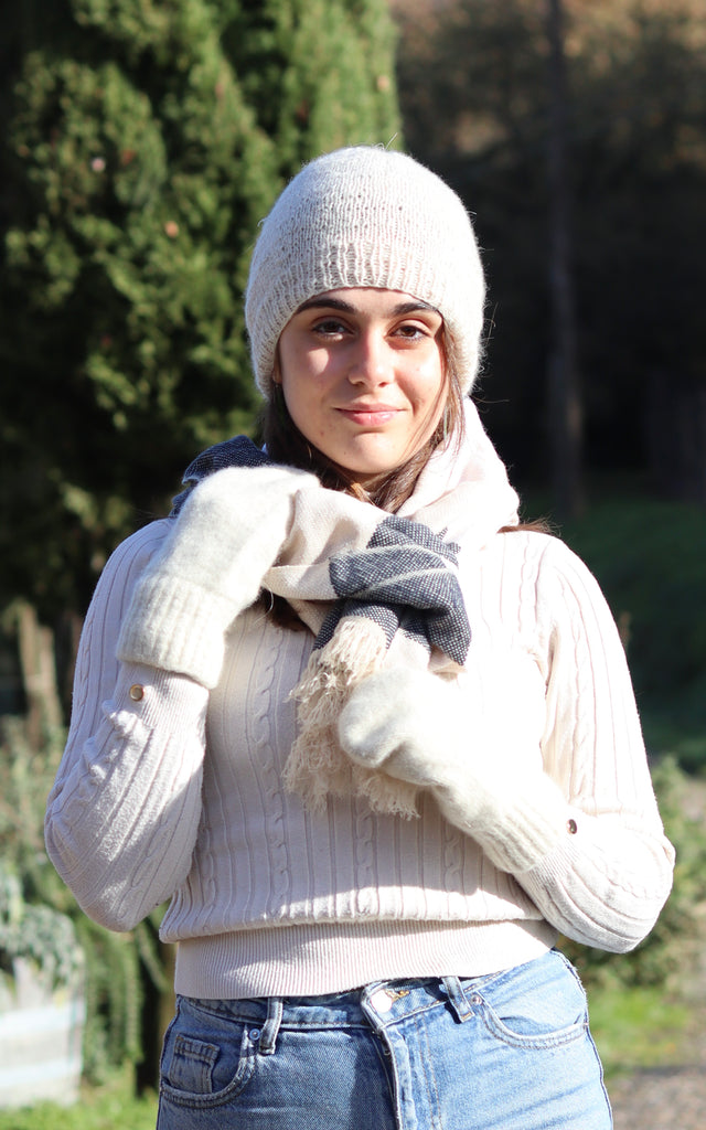 5 HAND-KNITTED HATS - TWOPLY