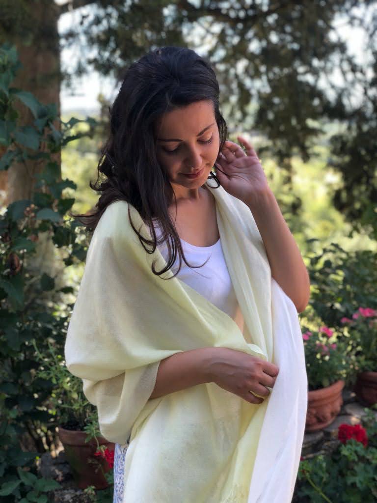 6 CASHMERE & SILK SHAWL/SCARF 'CHIA'