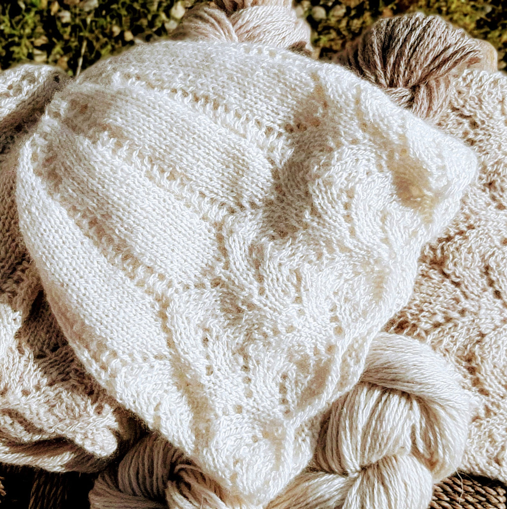 HAND-KNITTED HATS, TWO-PLY LACE WEIGHT