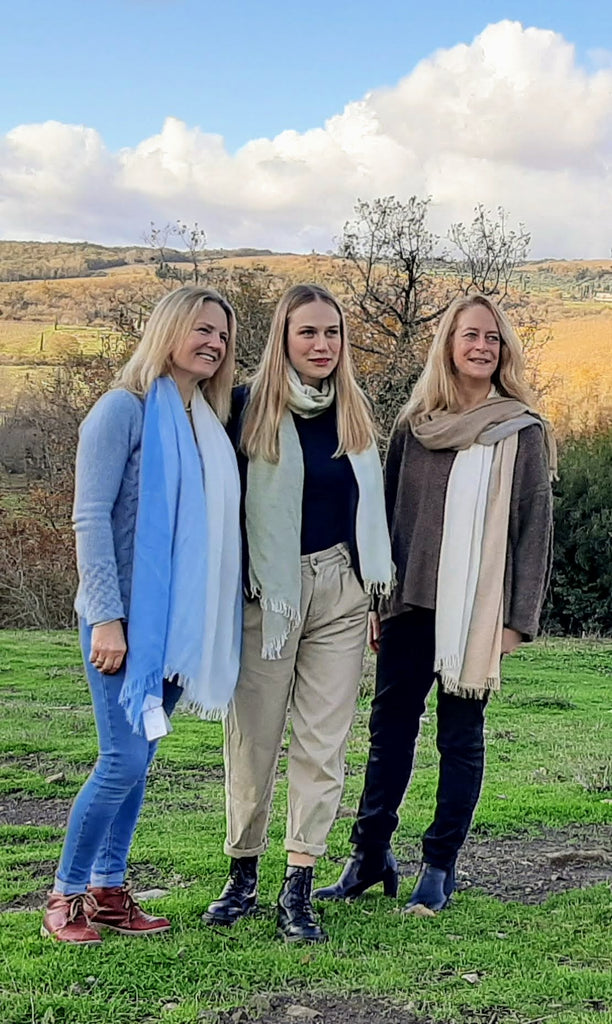 6 CASHMERE & SILK SHAWL/SCARF 'CHIA'