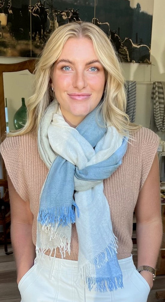 CASHMERE & SILK SHAWL/SCARF 'CHIA' NOW IN STOCK!!